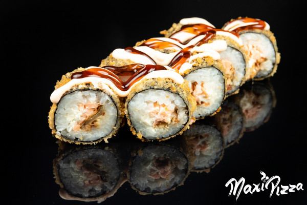 (615) SAKE UNAGI TEMPURA MAKI