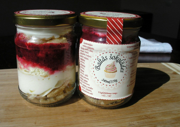 Cake in a jar "White chocolate"