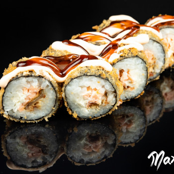 (615) SAKE UNAGI TEMPURA MAKI