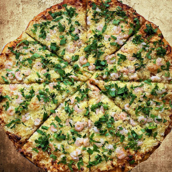 Shrimp pizza 40cm (Shrimp, parsley)