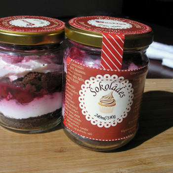 Cake in a jar "Chocolate"